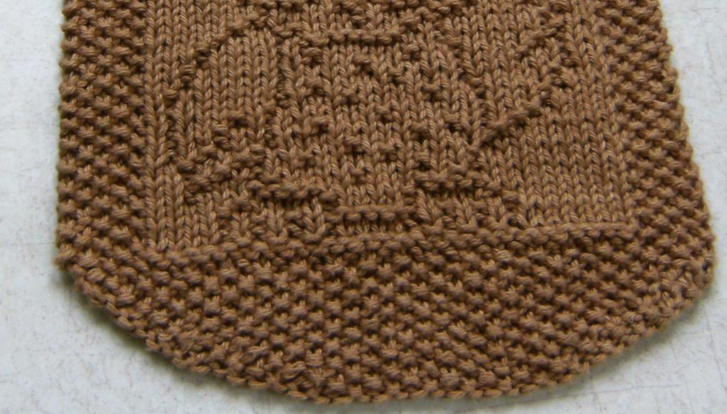 Size: approximately 8 ½" from neck edge to bottom and 8" wide Materials: One skein of worsted weight cotton such as Peaches & Crème and Sugar n Cream if you are using the bib for meals.