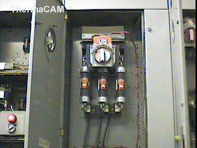 (de) Photo and Identificion Locion SLC Equipment Fused Disconnect Type 3ph, 600 V Nom load Actual load Loose Fuse Clip Recommendion Repair & Rescan Thermogram 5/6/2002