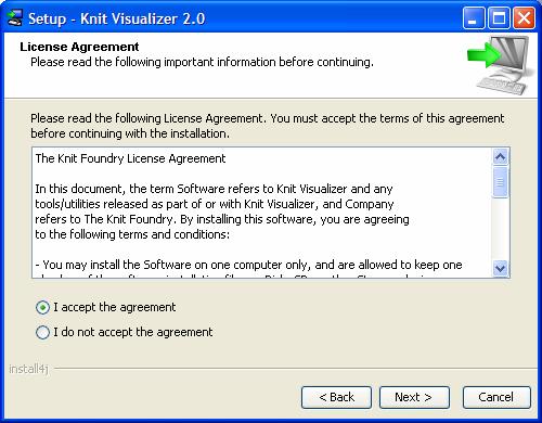 Knit Visualizer 2.0 Manual Page 7 of 73 Older processors (more than a few years old) might have difficulty running Knit Visualizer due to the graphics-intensive nature of the application.