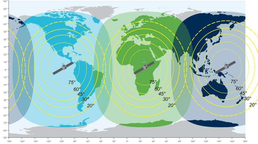APPENDIX 1: CHOOSING A SATELLITE Outernet filecasts over three Inmarsat satellites offering coverage on every continent and on open waters.