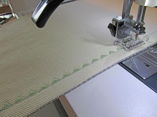 NOTE: We are working on the right side of the fabric with our marking throughout this project.