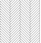 Single herringbone English pattern Ladder Square Basket four strip herringbone Right- and Left hand staves in all