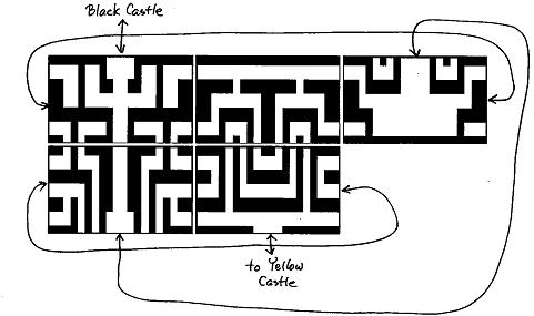 Figure 8: Room Topology of the Blue Labyrinth MIT Press A player only sees a partial view of the labyrinth provided by one room and players can find the Blue Labyrinth quite confusing at first.