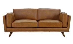 5 Seater Sofa Size: 1970mm (w) x 930mm (d) x 800mm (h) Finish: Leather Colour: Tan