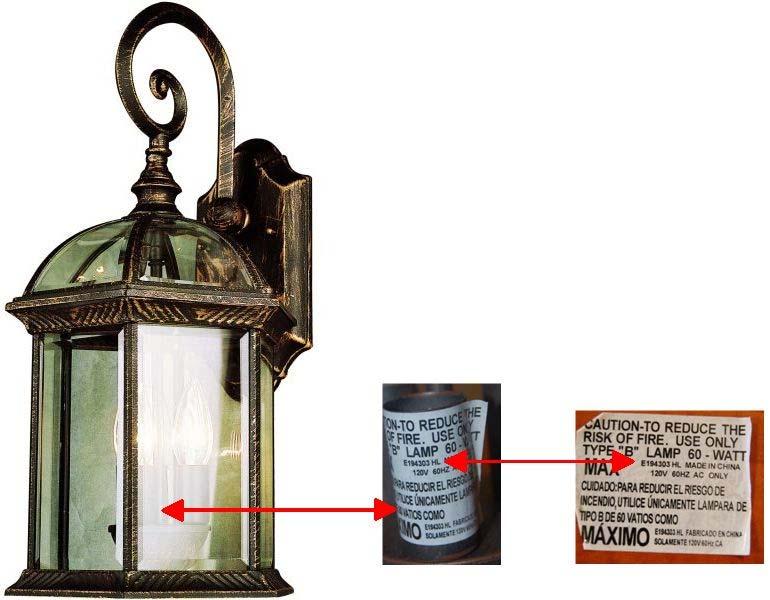 Bel Air Lighting Recalls Outdoor Wall Mount Lanterns Due to Fire, Burn and Sh