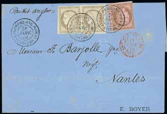 mint and one without gum, etc. Dalay cat. 4,800. (14) 300-350 French Colonies 790 793 791 788 A mint and used collection in six albums and on leaves, incl. Algeria, Cameroun 1940 Spitfire Fund 70c.