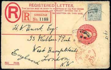 20 arrival datestamp. A rare marking, the North District agency being open only from 1912 to 1916. Photo.