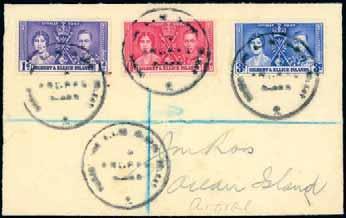 102 21 September 2016 (Second Session, Lots 519 1244) British Empire & Foreign Countries 900 892 893 894 Gilbert and Ellice Islands: Covers and Cancellations 897 1937 to 1955, a group of covers with