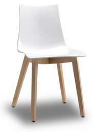 Chair Natural Oak (SRN) with White (S11),