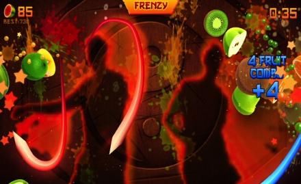 Fruit Ninja is a game where players use their arms like a ninja to slice fruit that is thrown up into the air. This game was chosen on the basis of fun and balance requirements of the movements. 3.