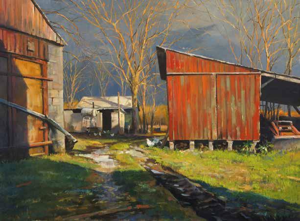 New Work December Farm and Sunlight and
