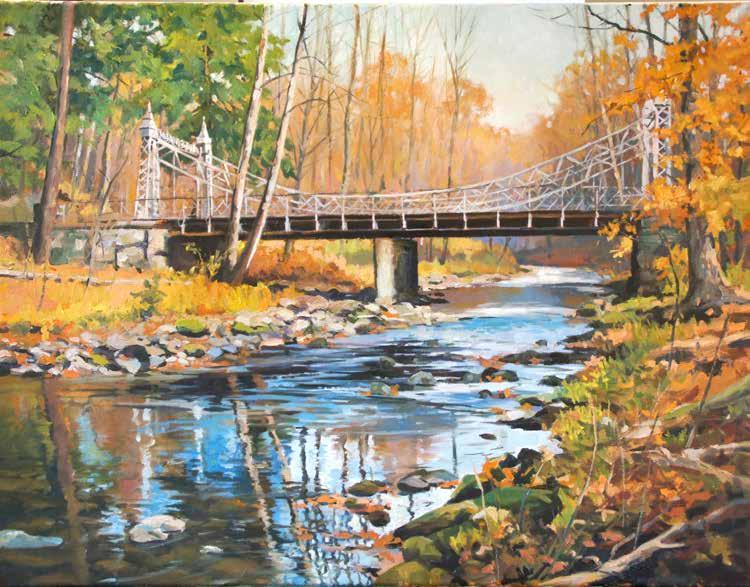 New Work Silver Bridge Silver Bridge, 18x24, oil on canvas Silver Bridge is a painting of an iconic bridge in Mill Creek Park in Youngstown, OH.