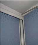 The installation of the flipper door is similar to a shelf. You must insert the bolts on the shelf end first.
