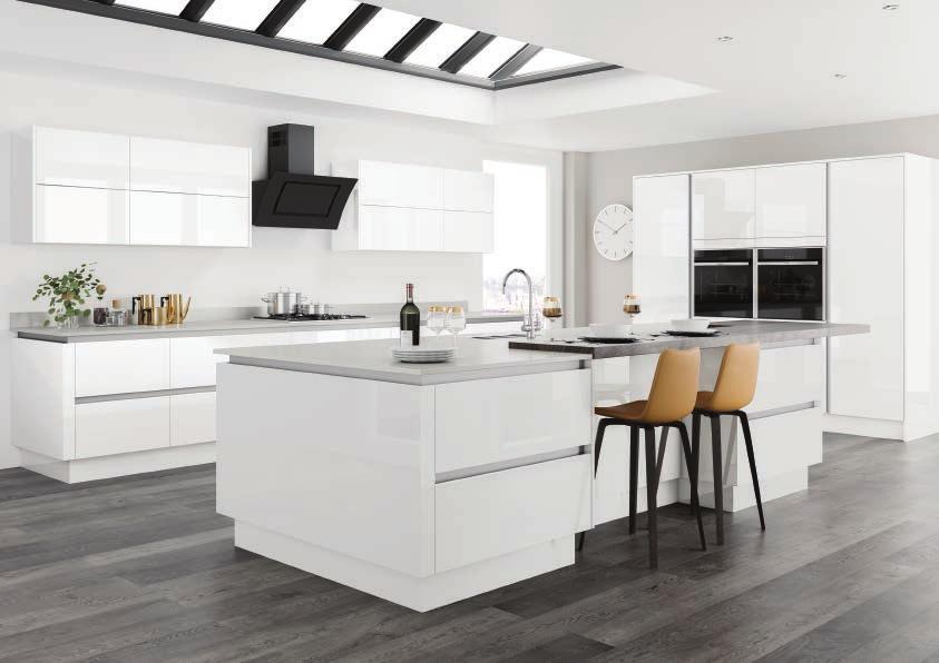 Ranges Kitchens Creating european influenced design for UK application. Tempo MFC - Price Group 1 Tempo - Contemporary Square Profile Slab Door.