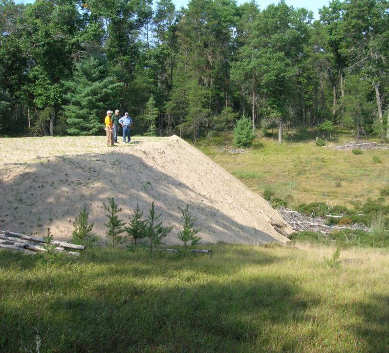 Sand Trap Maintenance This project type involves the mechanical removal of sand and other sediments from streams