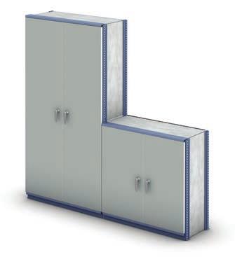 Detail of garment rail support Doors Units that are 1,000 mm long can be fitted