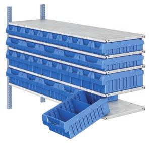 Accessories Removable plastic drawers These are specially designed to suit the shelving units.