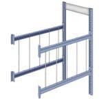 tubes or vertical rail dividers allow you to store and sort metal
