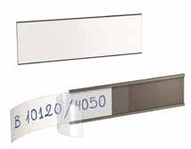 Accessories Magnetic label holders These are magnetic plastic holders that are fitted to the front