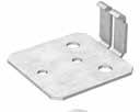 Galvanised uprights Plastic footplates These are fitted to the bottom of the uprights, guaranteeing good support so the uprights do not come in direct contact with the