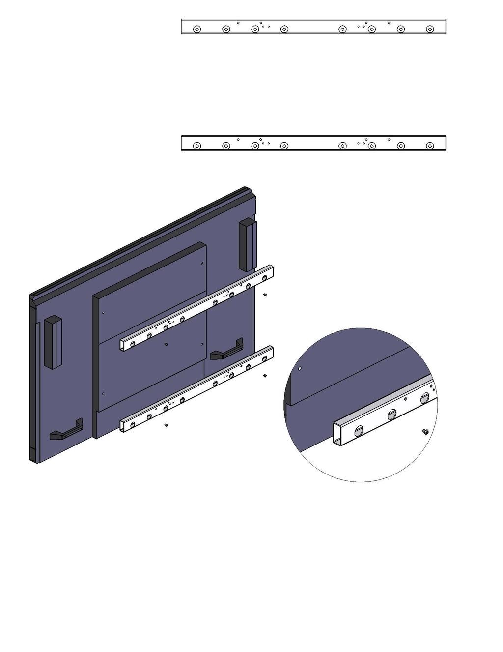 800 VESA 600 VESA 400 VESA 200 VESA 200 VESA 400 VESA 600 VESA 800 VESA 5 Please use the appropriate mounting holes for your LCD (not included) as shown above G5-ACC-PT5 G5-ACC-PT5 LCD fastener from