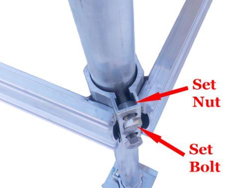 In Images 2 and 3, we can see how the Quick Clips secure sections together via the 5/16" x 1" long hex bolts and hex nuts.
