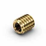 completely embedded Invisible integration into the application material THREADED INSERTS Lightweight inserts with high