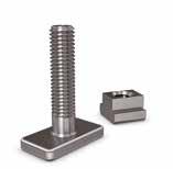 thread FASTENERS FOR C-RAILS For stable yet flexible mounting Can easily be shifted after mounting Cage nuts with