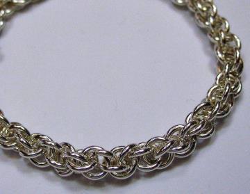 French Rope Chainmaille Bracelet Thurs Aug 16 French rope chain delivers an eye-catching textured look which reflects light beautifully.