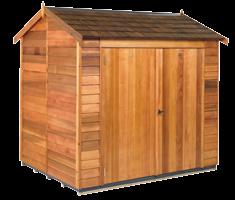opening Aluminium windows. Optional with any Cedar Shed.