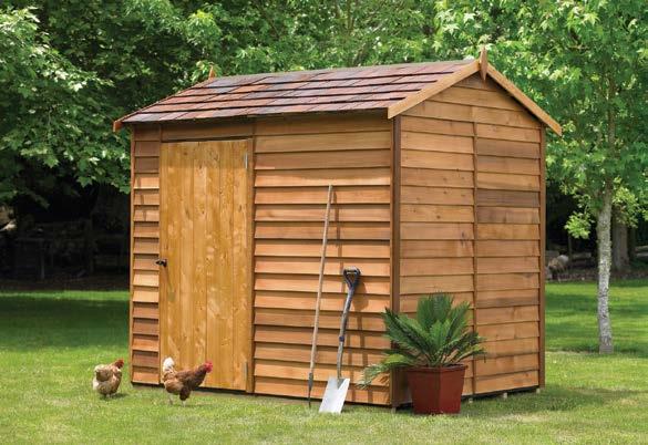 The Millbrook is a great all rounder. All your traditional garden gear will fit in here with ease. Here the Millbrook is shown featuring an optional fixed aluminum window.