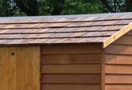 ROOF OPTIONS The Cedar Shed range is unique for its ability to adapt