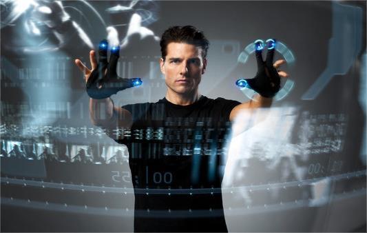 Plus, hand gesture interaction with a display device, as introduced the Hollywood movie Minority Report (Figure 5.