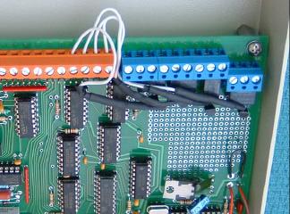into the circuit board.