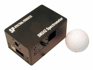 40 Spectral Products SM242 Preconfigured Compact CCD Spectrometer New compact, pre-configured model Can be handheld or securely mounted Flexible optical input direct to slit or via fiber Designed