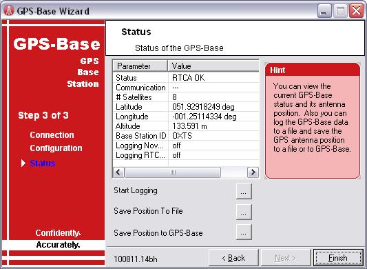 GPS-Base User Manual Limit output corrections message rate (ETSI EN 300 220-1): This option reduces the rate at which GPS-Base corrections are output to prevent overloading radio modems (such as the