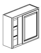 WALL CORNER CABINETS WALL CORNER CABINETS cabinets 42 Wall Corner - WC Blind opening = 6 on ALL sizes WC 5 WC 7 WC42 9 cabinets deep; single door; two shelves; blind cabinets can be pulled 3 and 42