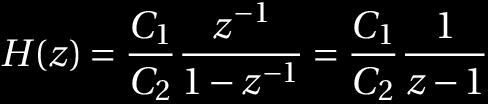 Switch-cap integrator During ϕ 2 charge is transferred from C 1 to C 2. V out settles to the new value.