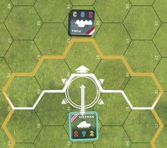 After you have spent all APs on unit actions for your turn (or if you decide to end your turn early), clicking the END TURN button will progress the game turn forward.