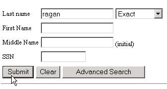 Here is the Simple search form you will see when you first get to RootsWeb Social Security Death Index Interactive Search.