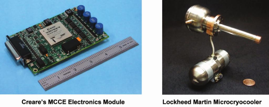 [4-7] Figure 1 shows photographs of the micro-size electronics module and cryocooler subsystems envisioned for the refrigerator.