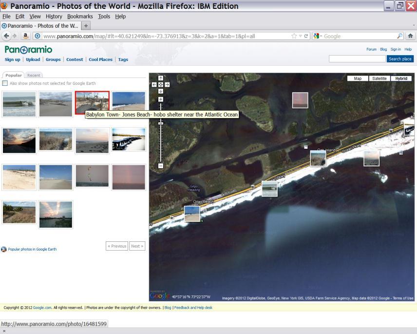 Geotagging on websites Photo sharing communities use GPS Panoramio (my favorite), locr,