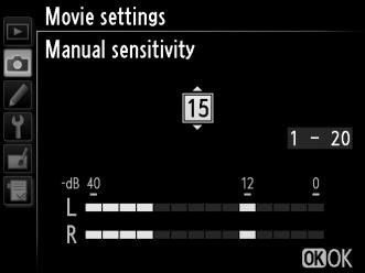 y Movie Settings Use the Movie settings option in the shooting menu to adjust the following settings.