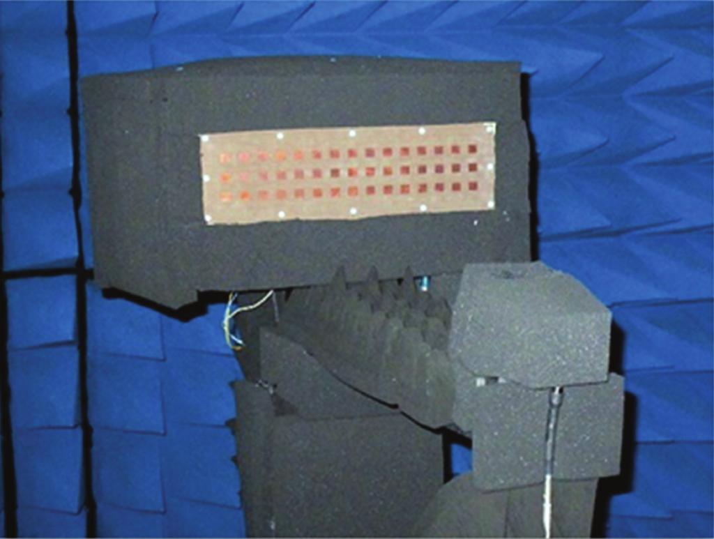 4 Antennas and Propagation 2 3 4 5 6 7 8 6 4 2 2 4 6 8 Figure 6: Photograph of the reflectarray prototype into the anechoic chamber.