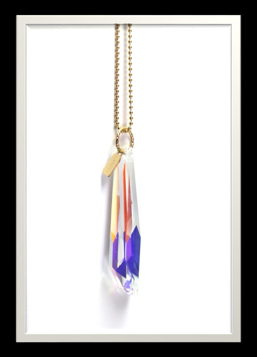 Crystal Shimmer. Pendant. Item #PH14CS Size: 56mm Necklace.