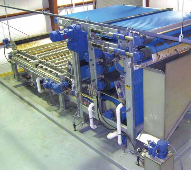 2.5 m model 3DP City of Troy, NY: After performing extensive on-site trials, the BDP model 3DP belt filter press was selected.
