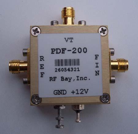 eatures requency Range: 5 to 25MHz Input Power: -3 to +17dBm Integrated Loop ilter Directly Interface to PS Series Directly Interface to VCO Series DC Power: 12V SMA Connector Picture is a
