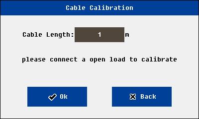 If user knows nothing about the cable parameters, he can