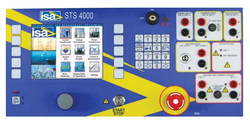 STS 4000 STS 4000 - FRONT PANEL Display Keyboard Safety Key Digital input Current input DC voltage input Function