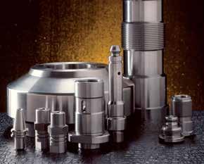 Universal part production by two spindle sizes with short taper mounting for all standard power and collet chucks.